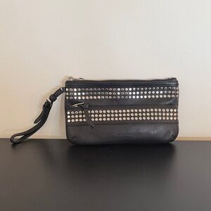 Burberry Studded Wristlet Clutch